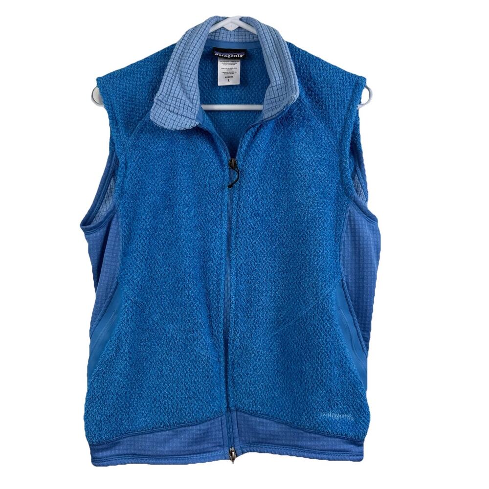 Vintage Patagonia R2 Polartec Zip Up Regulator Fleece Vest Womens Large Outdoors